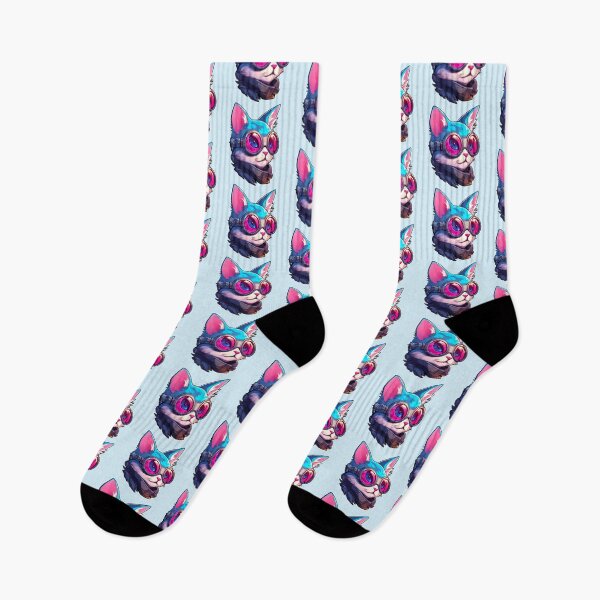 Item preview, Subtle Trans Pride Cyberpunk Cat designed and sold by ArtliciousHUMAN.