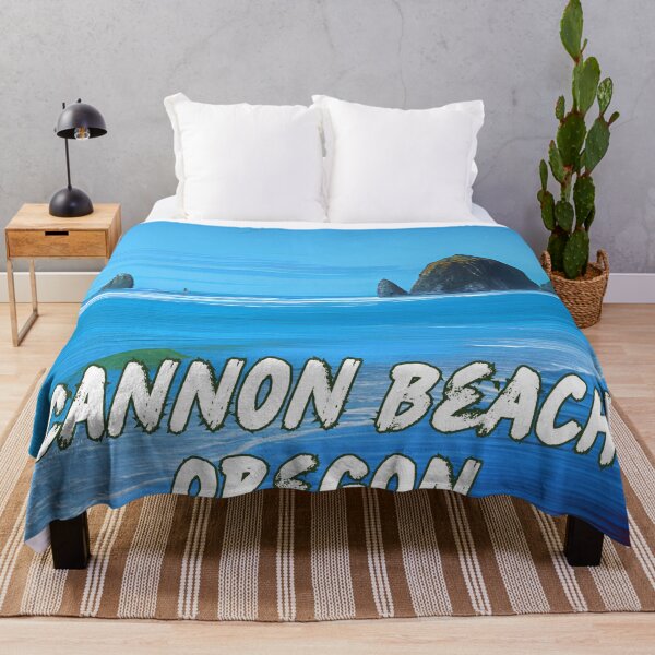 Item preview, Cannon Beach Oregon In An Oil Painting Style Design designed and sold by OregonsOwn.