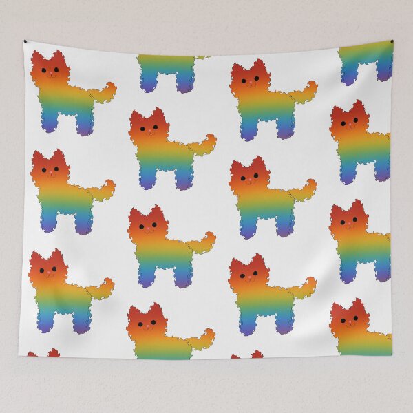 Item preview, Rainbow cat designed and sold by Nonbinaryfrog.