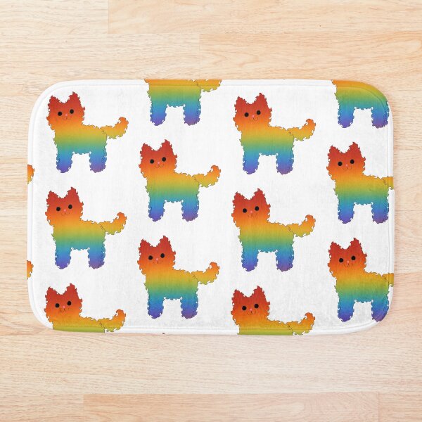 Item preview, Rainbow cat designed and sold by Nonbinaryfrog.