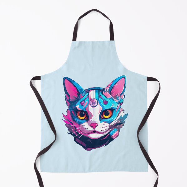 Item preview, Subtle Trans Pride Cyberpunk Cat designed and sold by ArtliciousHUMAN.