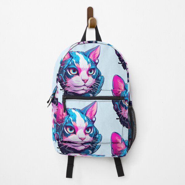 Item preview, Subtle Trans Pride Cyberpunk Cat designed and sold by ArtliciousHUMAN.