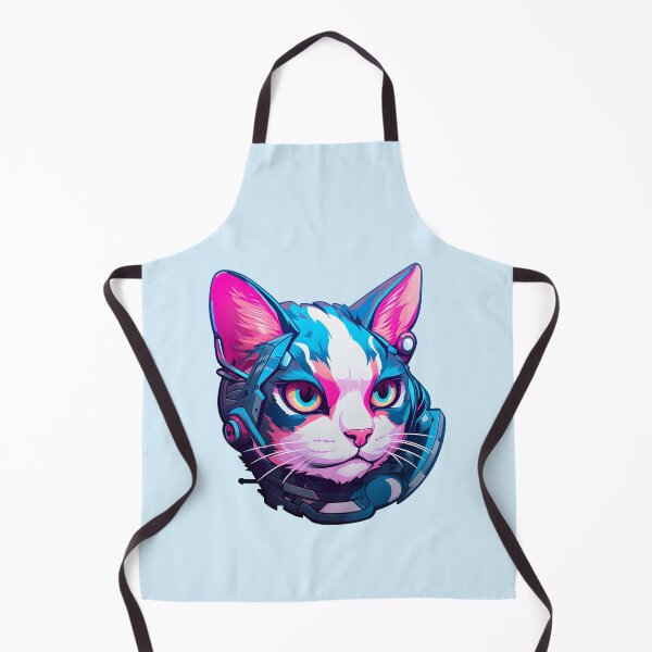 Item preview, Subtle Trans Pride Cyberpunk Cat designed and sold by ArtliciousHUMAN.