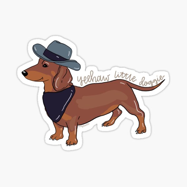 Item preview, Yeehaw Little Doggie designed and sold by mbstickerco20.