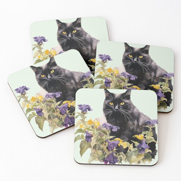 Item preview, Nightshade Cat designed and sold by PatternCabinet-.