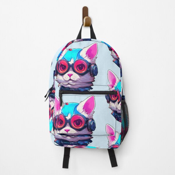 Item preview, Subtle Trans Pride Cyberpunk Cat designed and sold by ArtliciousHUMAN.