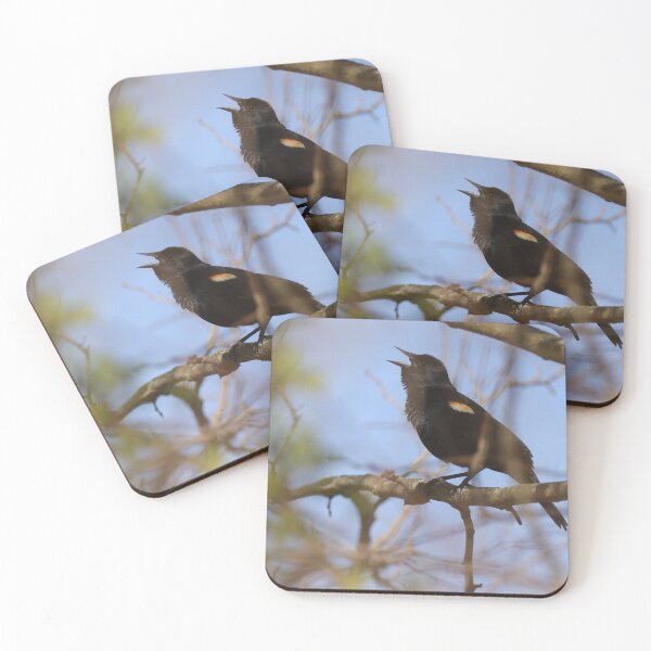 Item preview, Melodic Maestro: Red-Winged Serenade designed and sold by BirdsBugsBeyond.