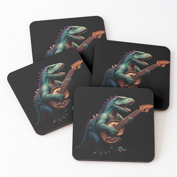 Item preview, Dinosaur Playing Banjo designed and sold by Obinne.