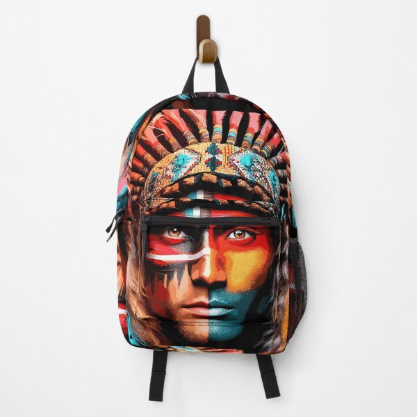 Item preview, The Man in Teal-Beautiful Native American inspired art designed and sold by Artbyminga.