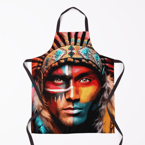 Item preview, The Man in Teal-Beautiful Native American inspired art designed and sold by Artbyminga.
