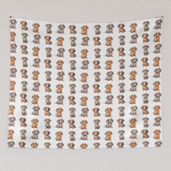 Item preview, Cute Watercolor Dachshund Puppies designed and sold by TheAnimalZ00.