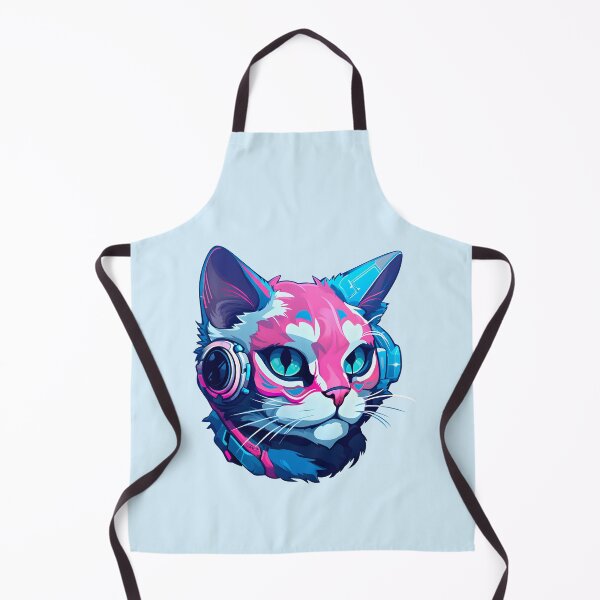 Item preview, Subtle Trans Pride Cyberpunk Cat designed and sold by ArtliciousHUMAN.