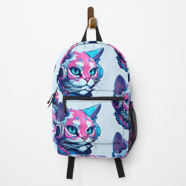 Item preview, Subtle Trans Pride Cyberpunk Cat designed and sold by ArtliciousHUMAN.