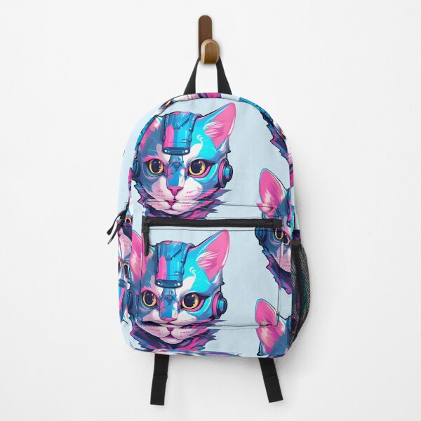 Item preview, Subtle Trans Pride Cyberpunk Cat designed and sold by ArtliciousHUMAN.