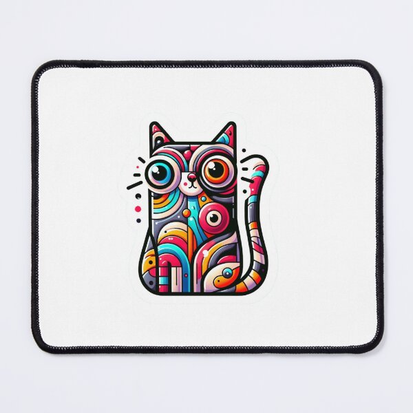 Item preview, Abstract Whimsy Cat: A Playful Purrfection designed and sold by MajorMemes.