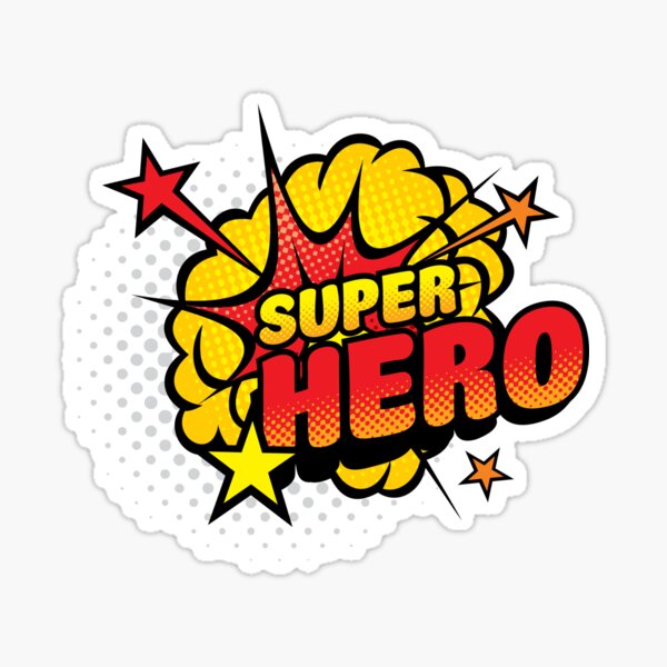 Superhero Sticker