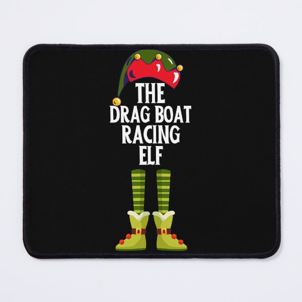 Item preview, The Drag Boat Racing Elf Funny Holiday Christmas Watercraft Speed Boat Fast Xmas Boating designed and sold by CarantinedChaos.
