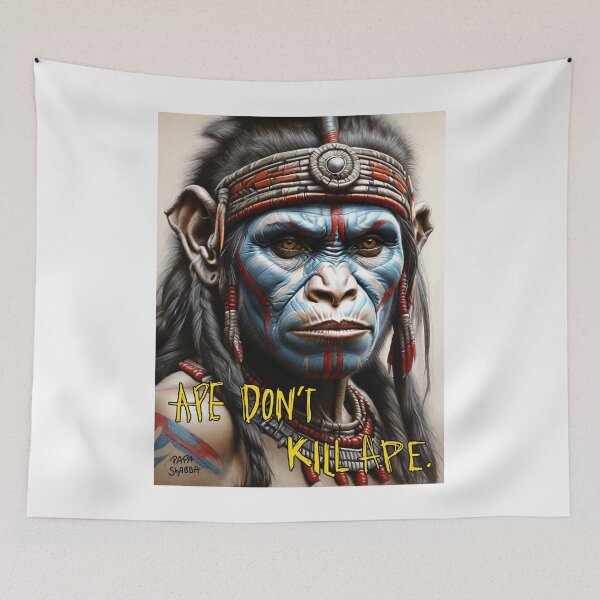 Item preview, Ape Warrioress; Ape Not Kill Ape;  designed and sold by StickerApe.