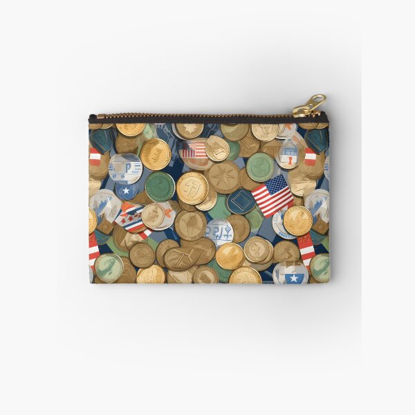 Item preview, Coin International with Flag Seamless Digital Pattern designed and sold by ShioriArt Design.
