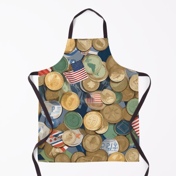 Item preview, Coin International with Flag Seamless Digital Pattern designed and sold by ShioriArt Design.