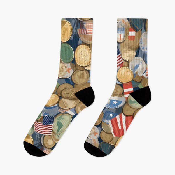 Item preview, Coin International with Flag Seamless Digital Pattern designed and sold by ShioriArt Design.