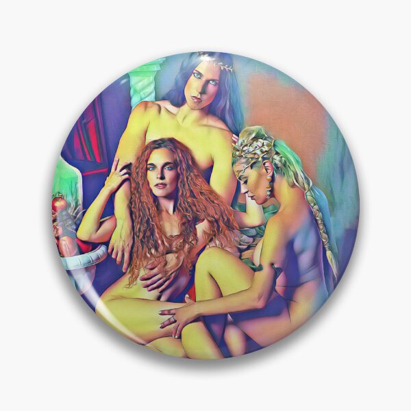 Item preview, Beautiful Erotic Women Nude Vibrant Art designed and sold by theniteflix.