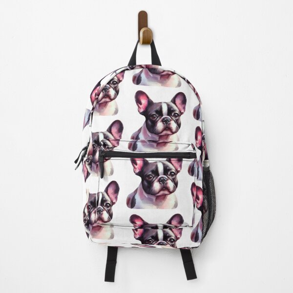 Item preview, Black and White French Bulldog - Frenchie Watercolor Painting designed and sold by Star-Fragment.