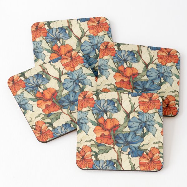 Item preview, Stained Glass Floral Pattern designed and sold by NeuroBrush.