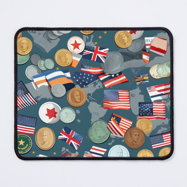 Item preview, Coin International with Flag Seamless Digital Pattern No 2 designed and sold by ShioriArt Design.