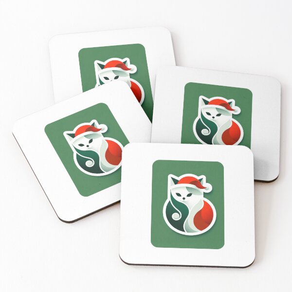 Item preview, Santa Paws: A Minimalist Christmas Cat designed and sold by MajorMemes.