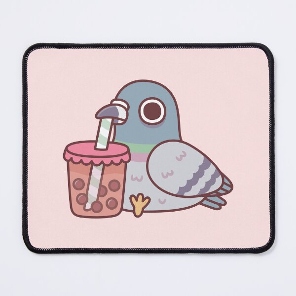 Item preview, Cute Pigeon Drinking Bubble Tea designed and sold by rustydoodle.