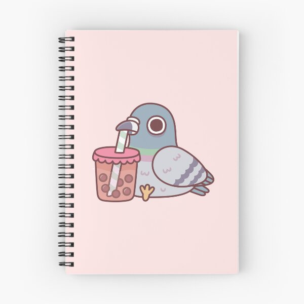 Item preview, Cute Pigeon Drinking Bubble Tea designed and sold by rustydoodle.