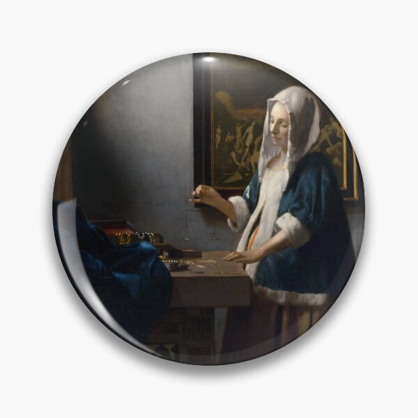 Item preview, Woman Holding a Balance (Vrouw met weegschaal), Johannes Vermeer designed and sold by StateHouse.