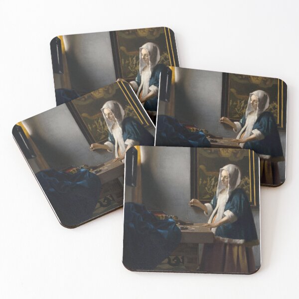 Item preview, Woman Holding a Balance (Vrouw met weegschaal), Johannes Vermeer designed and sold by StateHouse.