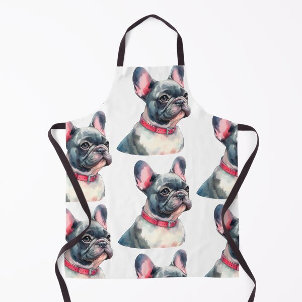Item preview, Gray and White French Bulldog - Frenchie Watercolor Painting designed and sold by Star-Fragment.
