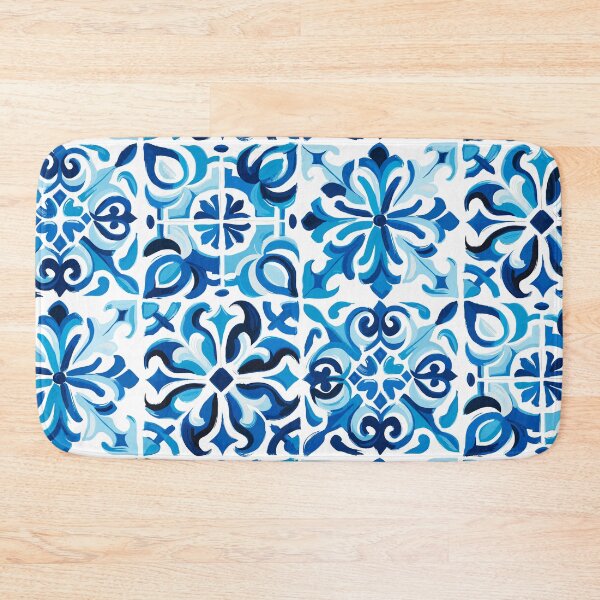 Item preview, Vibrant Blue Portuguese Tiles Azulejos designed and sold by BrightTide.