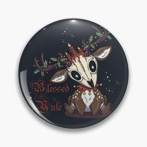 Item preview, Spooky Yule Deer | Cute Pagan Holidays | Wheel of the Year designed and sold by Karli Mogen.