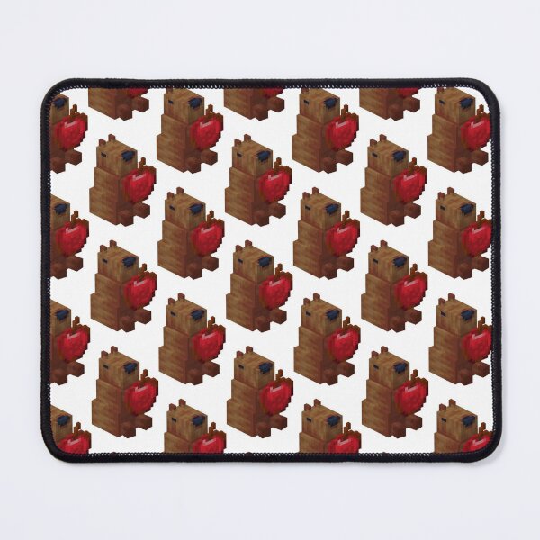 Item preview, minecraft capybara with his apple designed and sold by Sokkastore.
