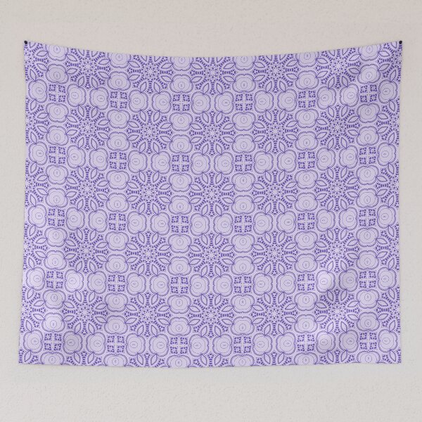 Item preview, duo tone intricate seamless pattern in purple on lilac designed and sold by coloryourwings.