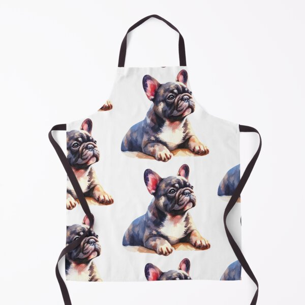 Item preview, Gray and White French Bulldog - Frenchie Watercolor Painting designed and sold by Star-Fragment.