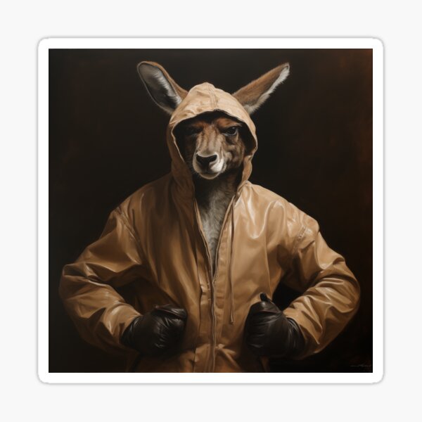 Item preview, Boxing Kangaroo (Yellow) designed and sold by Samuelsboro.