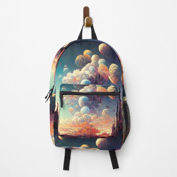 Item preview, Cloud Moons - Fantasy Landscape designed and sold by ArkMinted.
