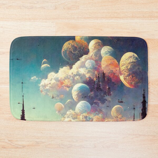 Item preview, Cloud Moons - Fantasy Landscape designed and sold by ArkMinted.