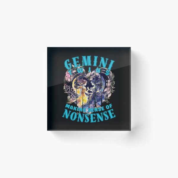 Item preview, Gemini Twins: Making Sense Of Nonsense. gemini may designed and sold by ZodiacWonders.