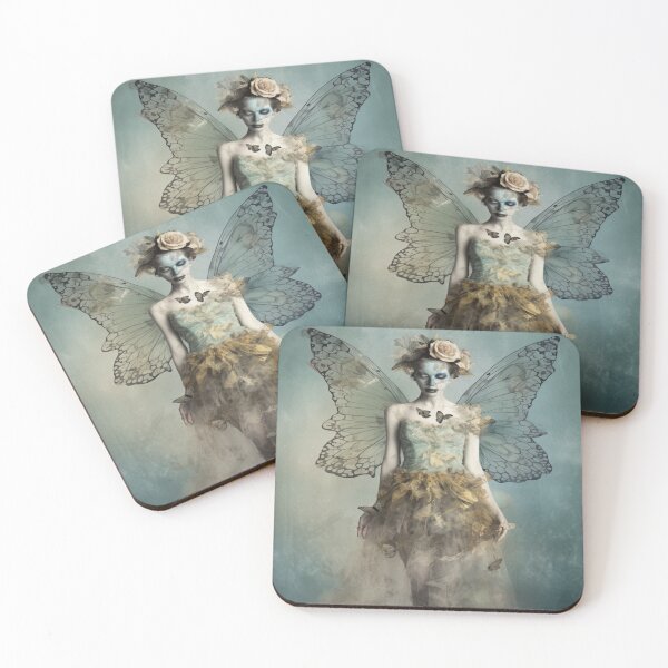 Item preview, Whimsigoth Zombie Fairy Shabby Chic Old Timey Grungy Gothic Moody Art designed and sold by AmandaArcane.
