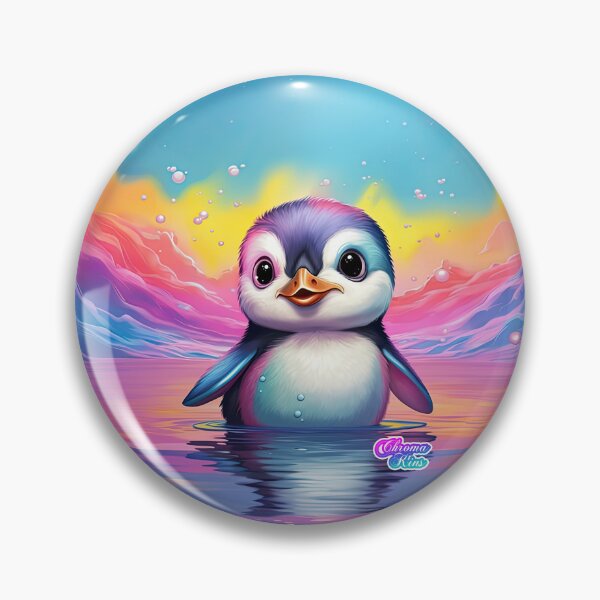 Item preview, Whimsical Y2K Rainbow Penguin Collection: Magical Shirts, Stickers, and More! designed and sold by ChromaKins.