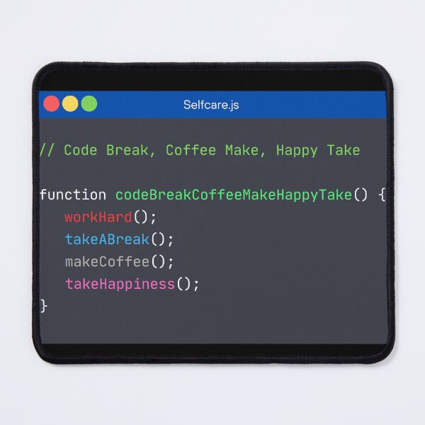 Item preview, "Code Break, Coffee Make, Happy Take - Developer's Routine" designed and sold by JiwieDesign.