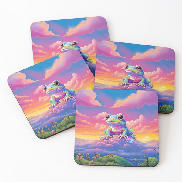 Item preview, Whimsical Y2K Rainbow Baby Frog Collection: Magical Shirts, Stickers, and More! designed and sold by ChromaKins.