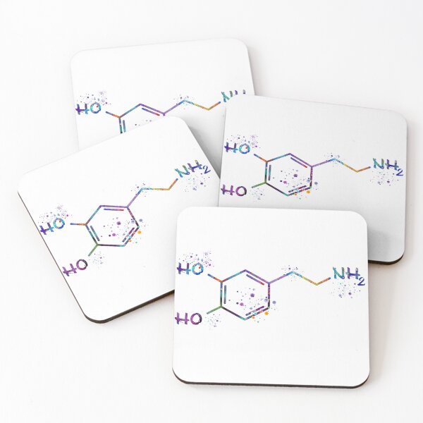 Item preview, Dopamine Molecule Watercolor designed and sold by LotusGifts.