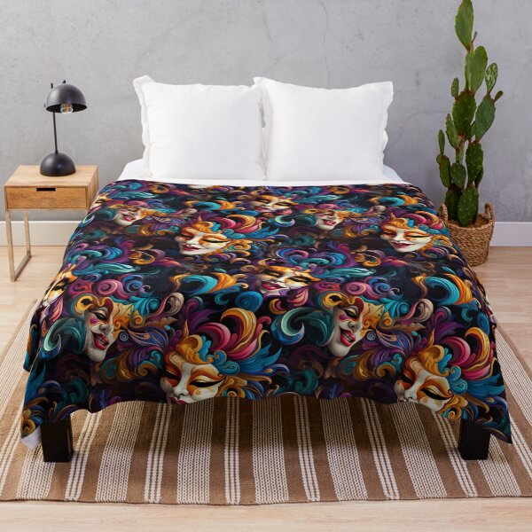 Item preview, Venetian Carnival Extravaganza: Smiles, Chaos, and Vibrant Hues designed and sold by polonuim210.